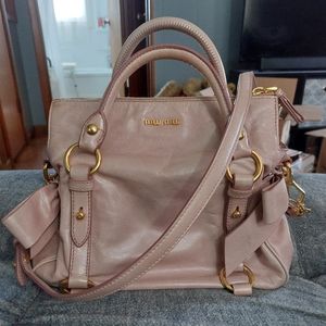 Miu Miu Dusky Pink Leather Crossbody/Handbag